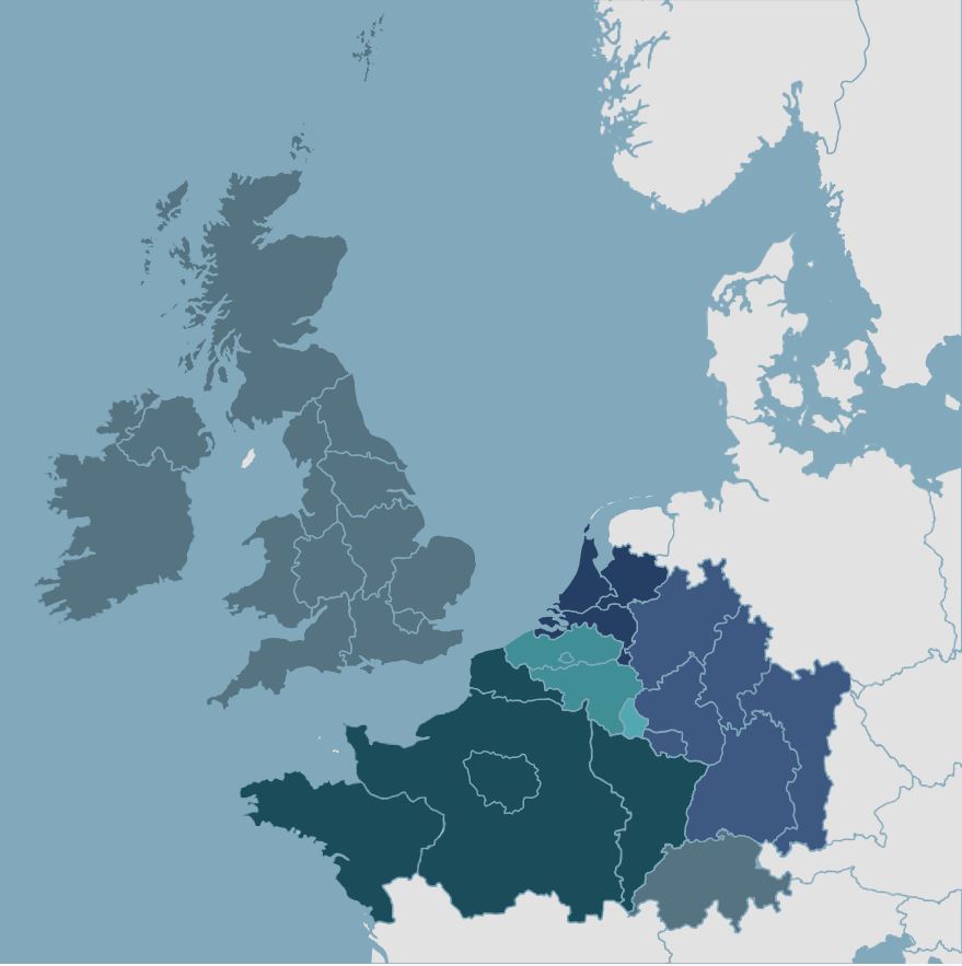 Interreg Nordwesteuropa Prograammgebiet